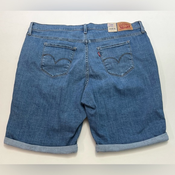 Levi's Sculpt Hypersoft Women's Classic Bermuda Shorts Mid Rise Size 20W - NWT - Picture 5 of 13
